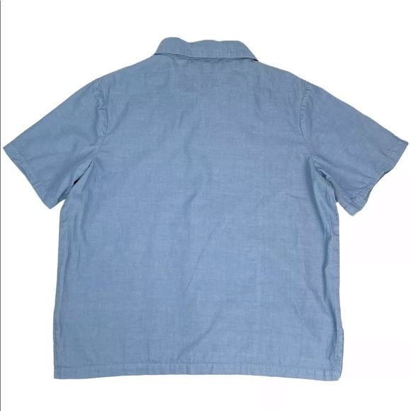 DANGERFIELD Chambray Wildcat Boxy Shirt Size 10 - Picture 4 of 5